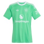 Günstige Fußballtrikots Manchester United Torwart Kinder 2025-26 Grüne Kurzarm